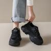 All Black Dad Shoes Small Size Spring and Autumn Kitchen Shoes Chef Not Tired Feet Soft-soled Sneakers