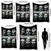 Rammstein Dark Industrial Band Portraits Theme Blanket Skinfriendly Warm Throw Blanket For Bedroom Bed Sofa Lightweight Home Decor Halloween Gift