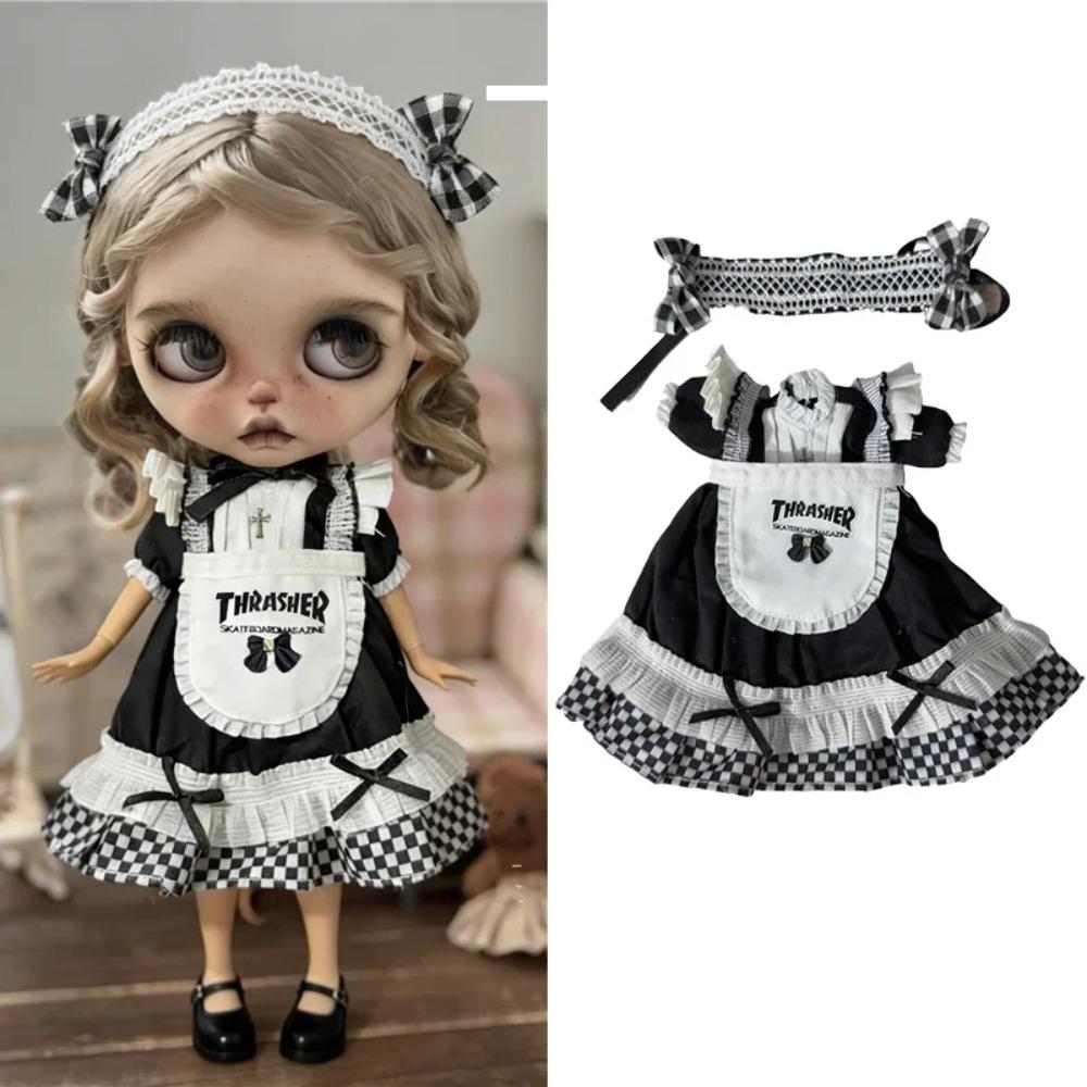 Per Bambola Blythe Cappotto Coniglietto Dolce Vestito Abbigliamento Pizzo Vestito Principessa Vestiti Carini per Bambina Per Bambola BJD 6/1 OB24 OB22 Accessori