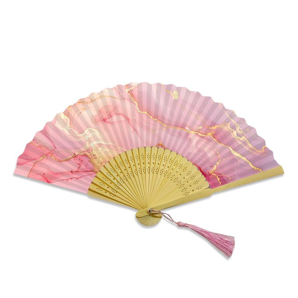 

Новый позолоченный каллиграфический складной веер, веер из рисовой бумаги, на котором можно делать надписи, бумажный веер, многоцветная бамбуковая ручка, DIY заготовка для веера, подарок