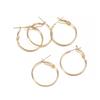 10pcs/lot Gold Color Round Alloy Earring Hoop Hooks For Jewelry Making Findings Diy Earrings Accessories Supplies Wholesale