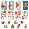 8 Designs Christmas Party Stickers for Wrapping, Scrapbooking and Festive Decorations