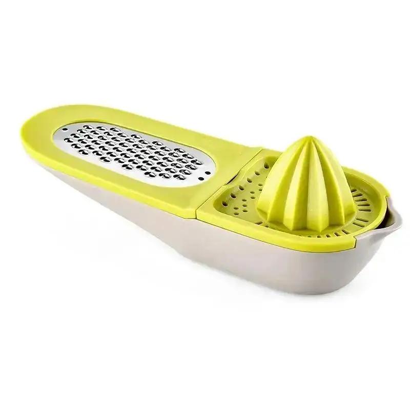 

New Creative 2-in-1 Juicer Lemon Press Multifu Kitchen Tool Household Fruit And Vegetable Slicer Manual Orange Press Wholesale