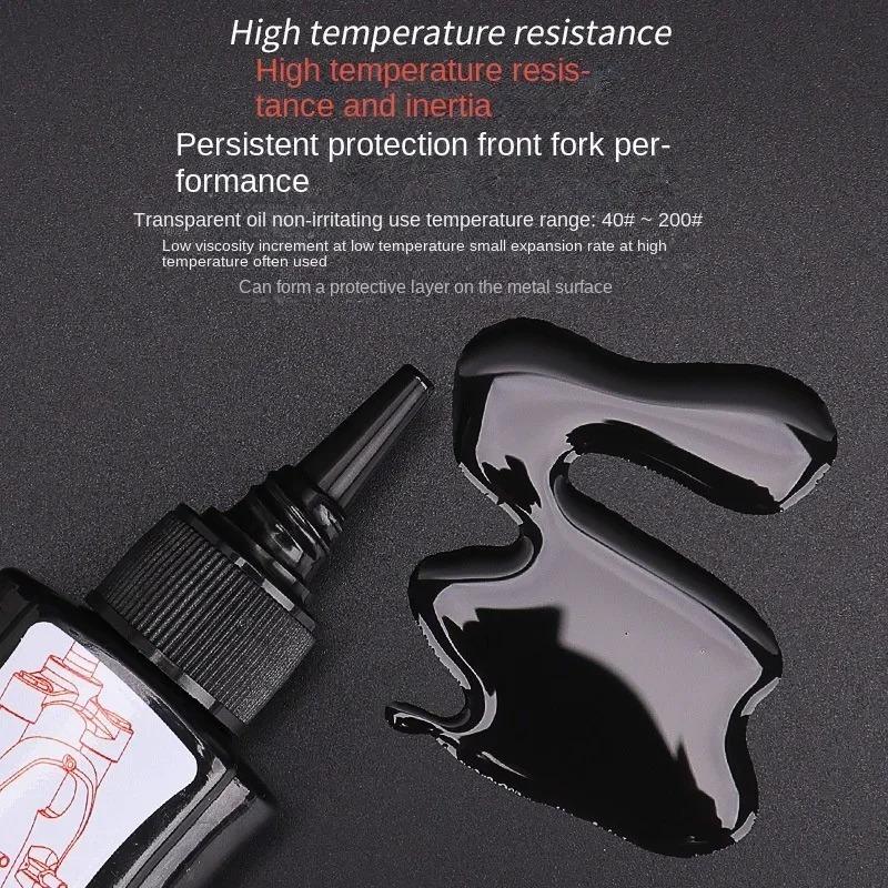 60mL MTB Fork Shock Oil Full Suspension Fluid Silicone Lubricant Universal Front Rear Damping Maintenance for Mountain Bike