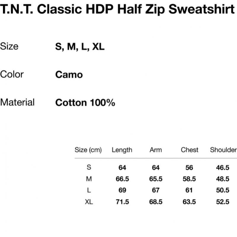 ThIs Is Never That T.n.t. Classic Hdp Half Zip Sweatshirts Camo