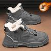 Mode Winter Schneestiefel Herrenschuhe Fell Warm Leder Outdoor Lässig Wandern Plateau Designer Luxus Cowboy Knöchel Taktische Sneakers