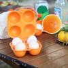 2/4/6 Grid Egg Case Plastic Container For Eggs Portable Outdoor Camping Picnic Eggs Boxes Case Egg Tray Organizer For Camping