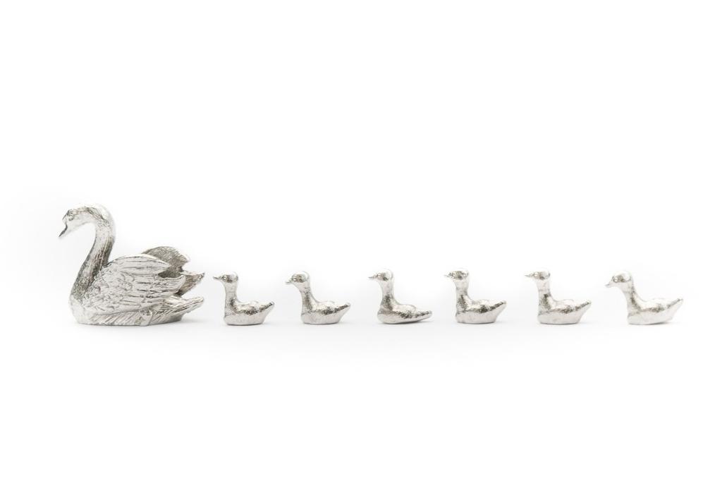 Swan and Child - British Animal Art Figurine Collection