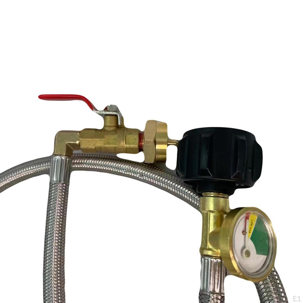 Propan-Nachfülladapter, kleiner Gastank, leichter Ersatzanschluss, Qcc-Konverter