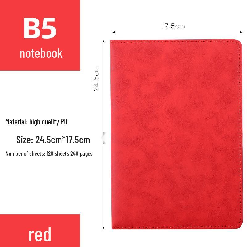 Color-Changing PU Business Notebook: Custom A5/B5 Notepad with Printable Logo for Meeting Minutes.