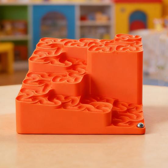 Pista de Bolinhas Curva de Hilbert Impressa em 3D Labirinto Fractal de Loop Infinito com Bolas de Aço Arte Cinética Matemática Fractal Brinquedo de Mesa