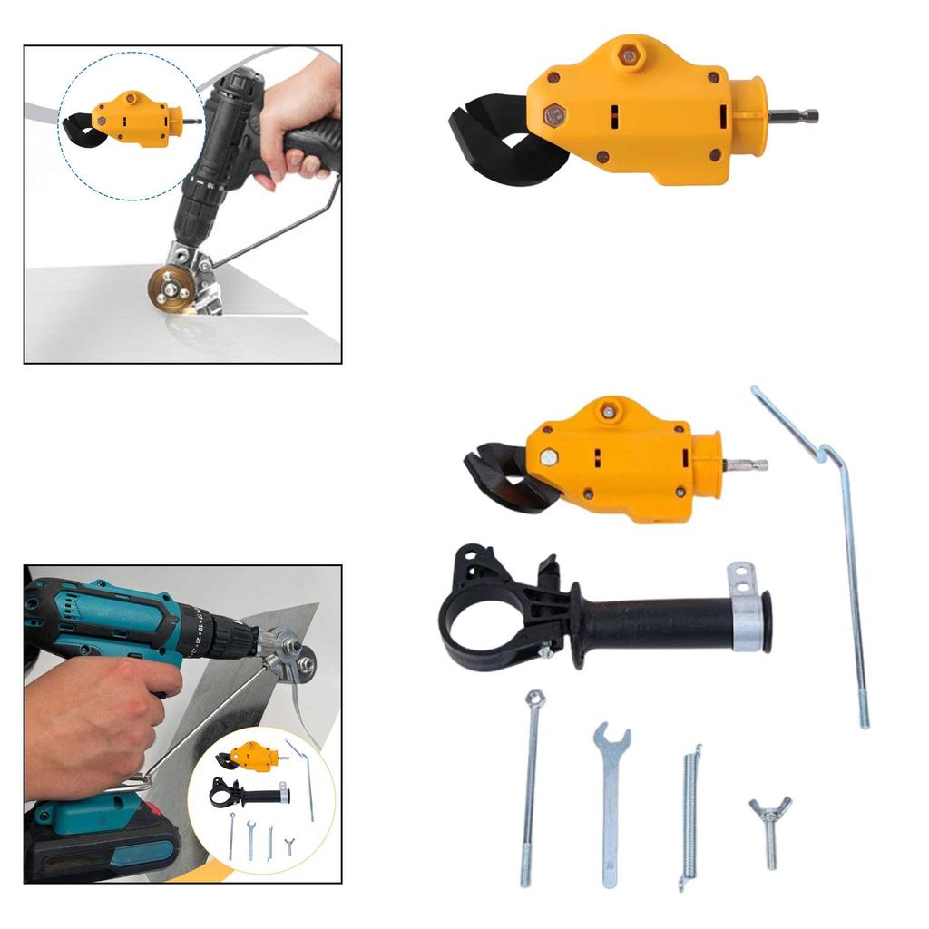 Electric Drill Metal Sheet Shear Cutting Tool Professional Easy to Install Fast Cuttings Premium Accessories Drill Attachment