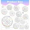 Rainbow Window Stickers, 18 Pcs Prism Window Cling for Windows Bird Deterrent, Sun Catcher Sticker (2 Sheets)