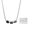 Three Pearl Waist Hip Hop Necklace Men Necklace Silver Black EGS2383020