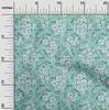 oneOone Cotton Flex Light Green Fabric Geometric & Floral Texture Diy Clothing Quilting Fabric Print Fabric By Yard 40 Inch