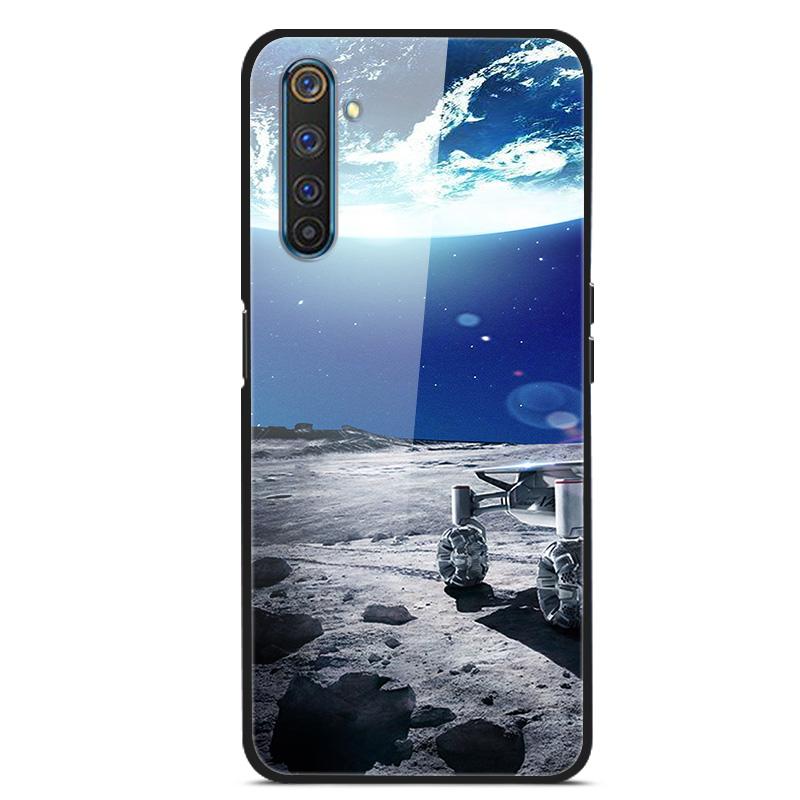 Para OPPO Realme 6 pro Fundas Vidrio Templado Cubierta Trasera del Teléfono para Realme 6pro Fundas con Parachoques de Silicona coque en Realme6 6S 6 s 6i