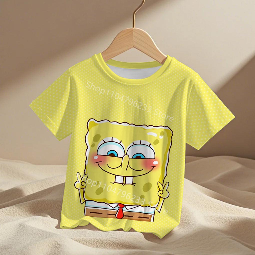 3D Print Cute Cartoon Spongebobs Men Women Clothes Boy Girl Child TShirt Top Tee  Adult Children's Parent Child T Shirts