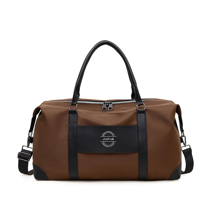 Men's and women's casual simple large-capacity portable travel bag, wet and dry separation sports set, tie rod training fitness bag