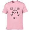 Best Cat Dad Ever Print Funny T Shirt Daddy Father S Day Gift For Husband Casual