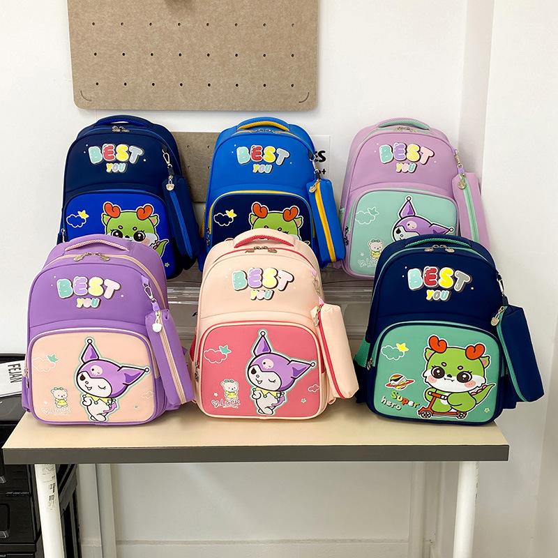 Large Capacity Primary School Schoolbag Cartoon Animation Cute Boys And Girls Backpack Printed Children'S Backpack