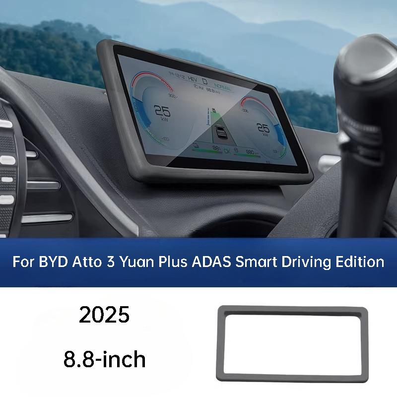 Für BYD Atto 3 Yuan Plus ADAS Smart Driving Edition 22-25 Auto-Navigationsbildschirm-Rahmen Silikonabdeckung Armaturenbrett-Display-Schutz