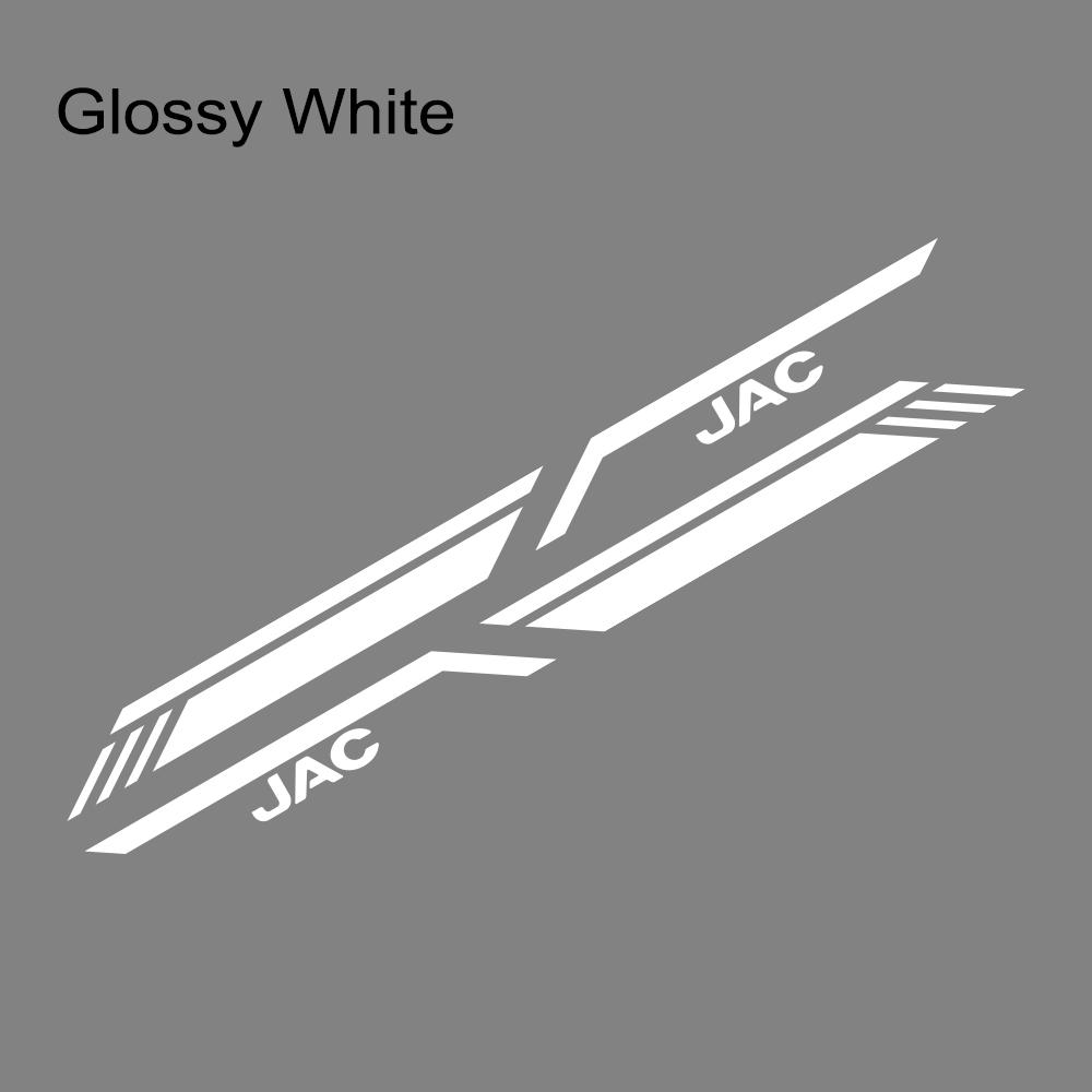 Pickup Side Sticker For JAC T6 T8 Jianghuai Shuailing Car Stripes Style Decor Decal Truck Vinyl Cover Auto Tuning Accessories Glossy White