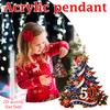 Acrylic 2D Christmas Tree Ornament for 0th Anniversary Party Decor