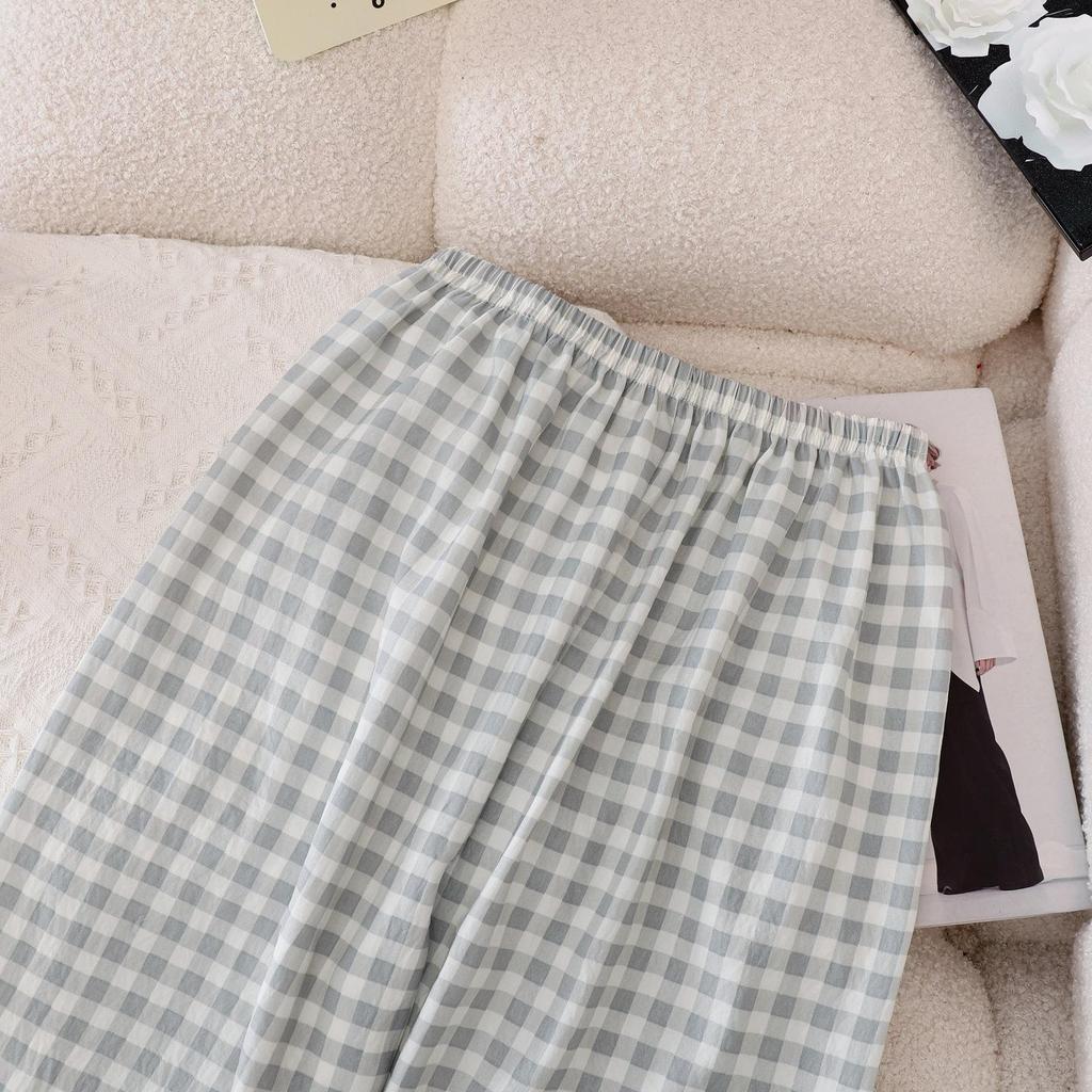 Conjunto de Pijama de Algodón Otoño Nube para Mujer - Manga Larga y Pantalón, Lindo y Elegante para Casa o Exterior