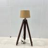 Floor Tripod Lamp Stand With Fabric Shade For Home Living Room Bedroom Corner Lamp
