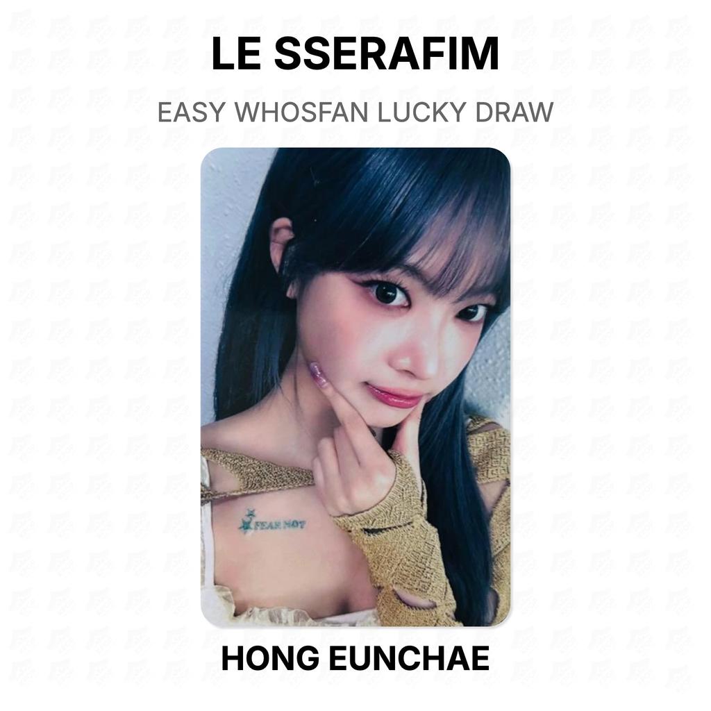 LE SSERAFIM EASY WHOSFAN LUCKY DRAW Official Photocard