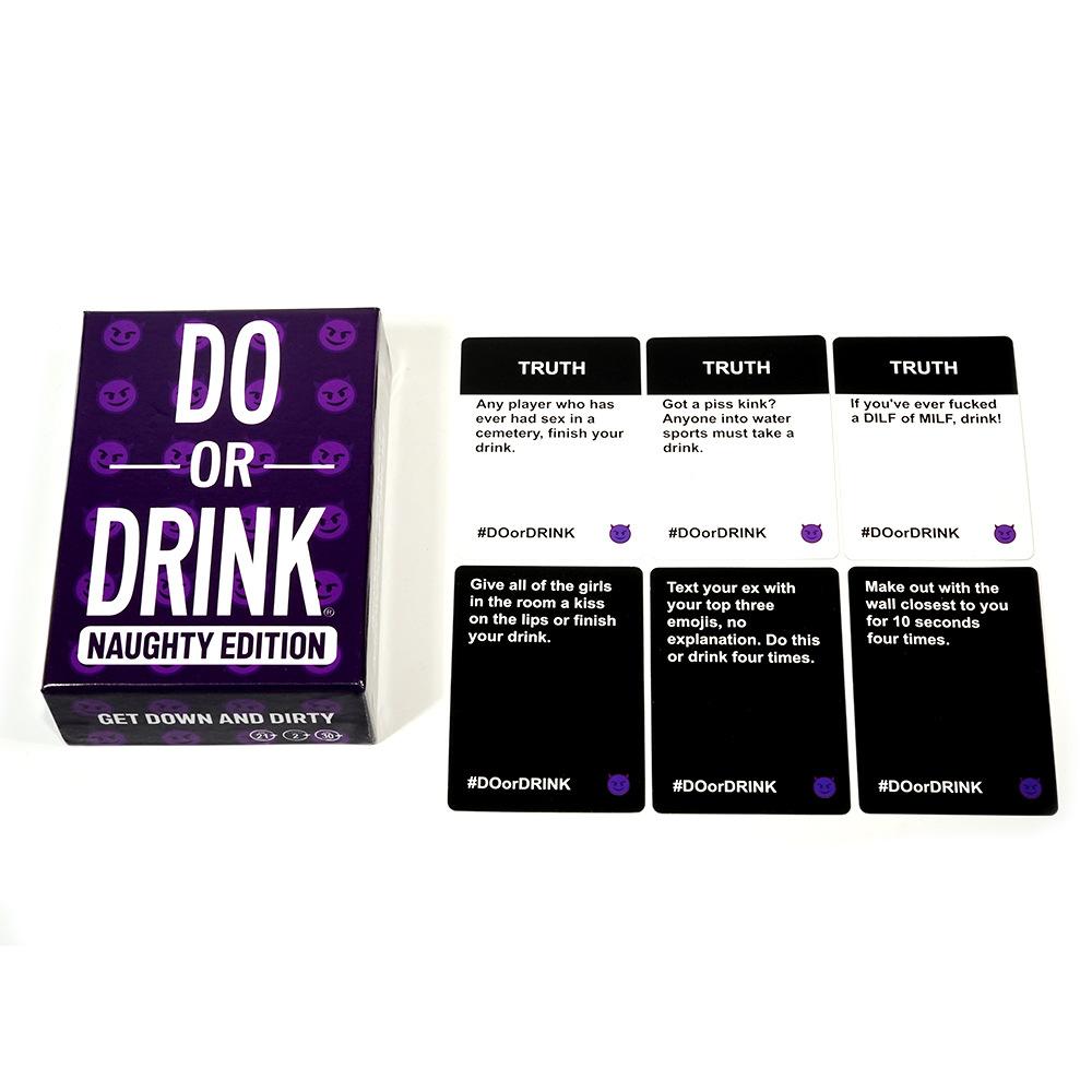 DO OR DRINK Social Fun Cards English Party Board Games Challenge Drinking Punishment Essential Things for Friend Interaction