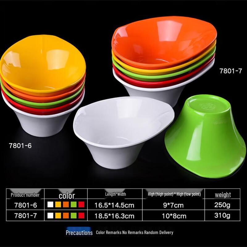 Jijun Melamine Rectangular Deep Serving Plates, 10-Pack