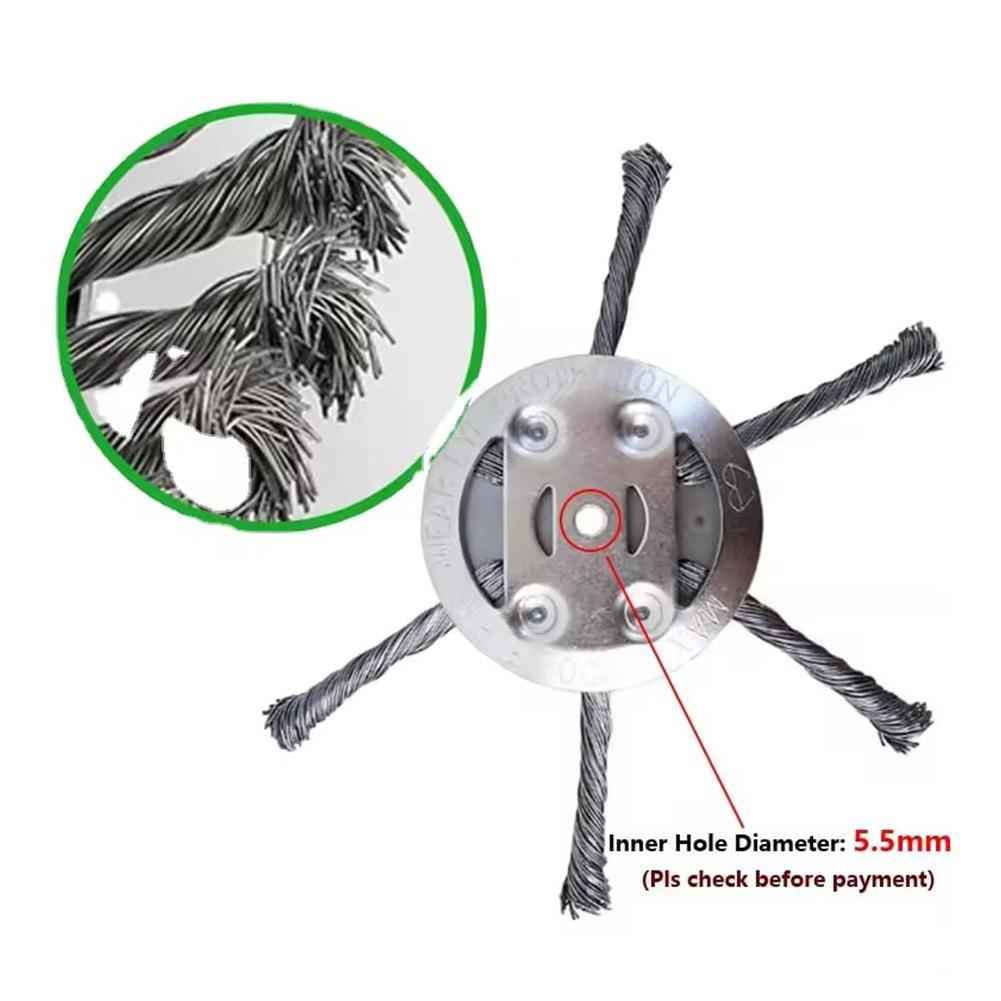Steel Wire Grass Trimmer Head 2025 New String Trimmer Replacement Head, Wire Weed Trimmer Head Weed Remover Tool for Lawn Mower
