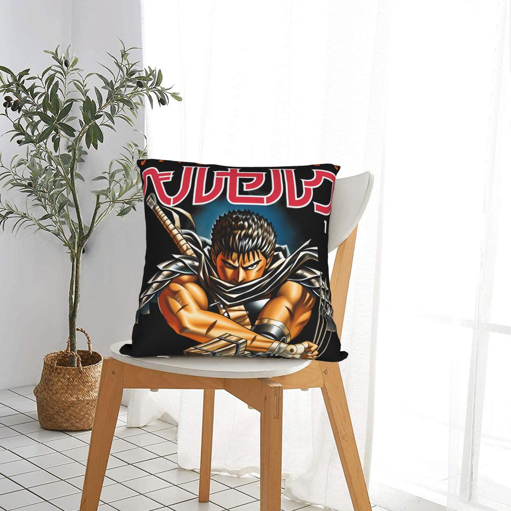 Pillow Cover B-Berserks Retro Trendy Pillow Case For Sofa Car Home Decor Pillowcases