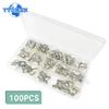 100PCS Ring Terminal Kit - SC Series Copper Terminals, Electrical Wire Terminal Blocks Set 6mm 10mm 16mm 25mm 35mm
