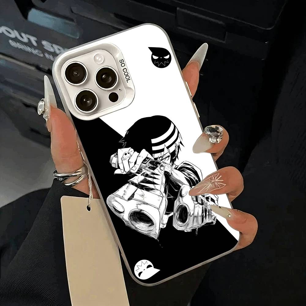 Anime-S-Soul -E-Eater Phone Case For IPhone 17 Air 16 15 14 13 12 11 Pro Max White Sliver Hard Cover