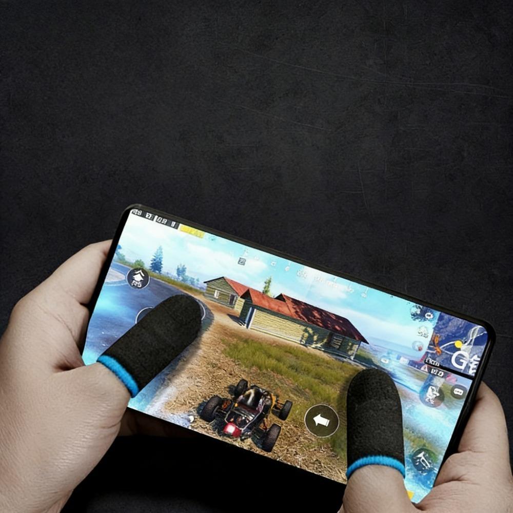 Breathable Gaming Finger Sleeve Anti-Sweat Touch Screen Finger Cover For Mobile Games