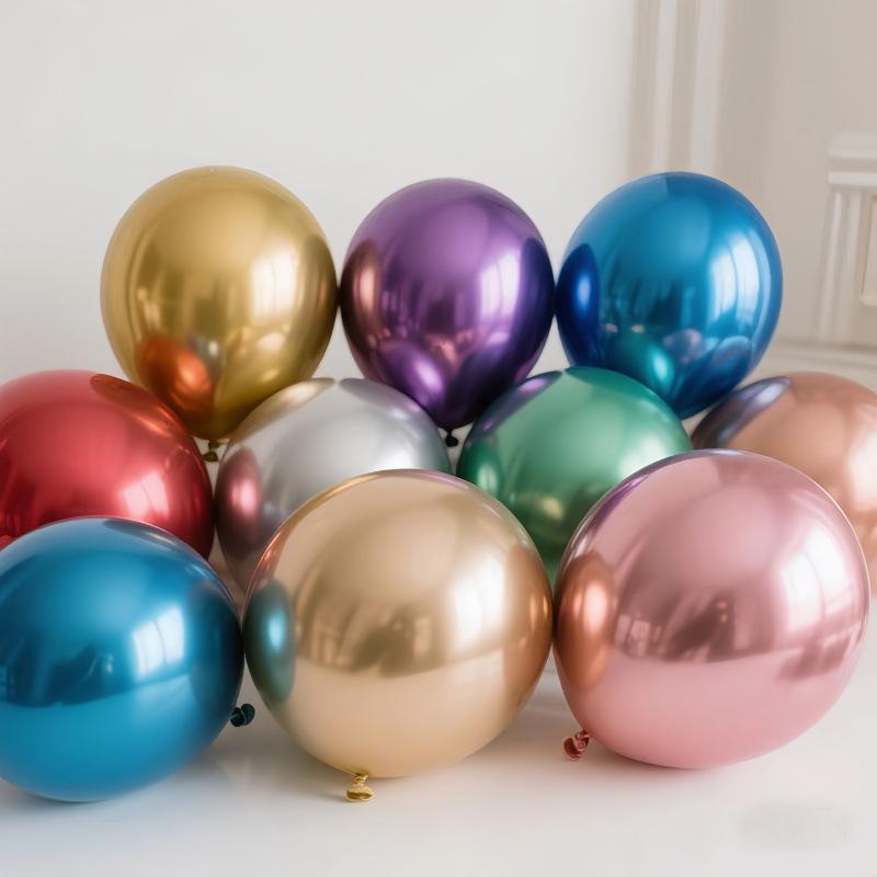 Metallic Helium Balloons: 10'' & 12'' for Weddings, Birthdays & Parties