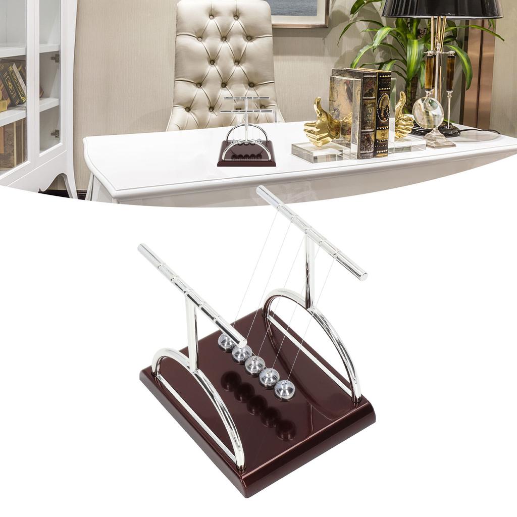 Balance Balls Mind Relaxing Anxiety Reduction Desk Decoration Balance Swing Balls Science Physics Gadget Small Model 9x7.5x9.5cm/3.5x3x3.7in
