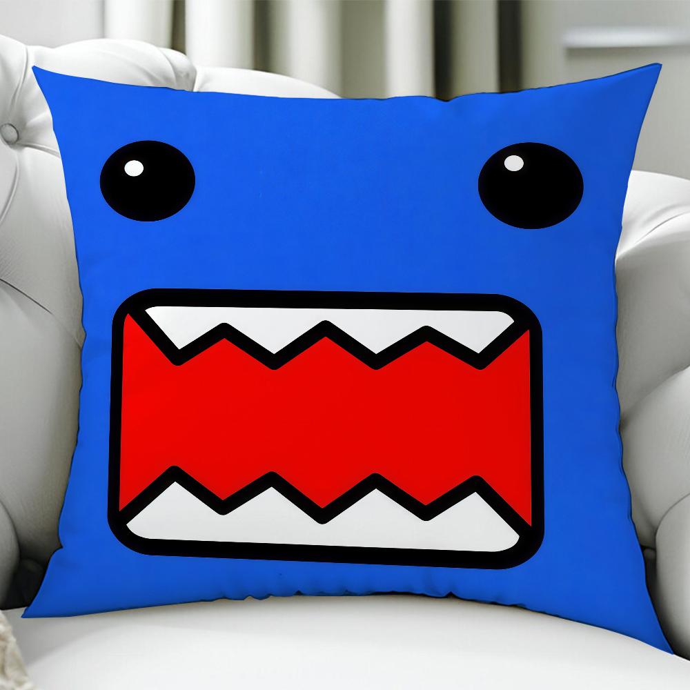 

Cartoon DDomo kun Cute cushion cover Birthday Anniversary Gifts Double Sided Printed Zipper Cushion Cover Soft Skin Bedding 30x30cm