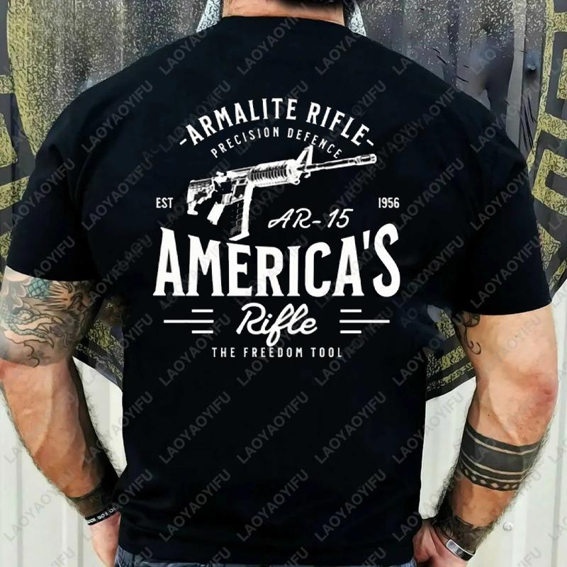 I Lubricate My AR15 with Liberal Tears Gift TShirt Vintage Classic Fashion Streetwear Funny Clothing Regular Short Sleeve Tops