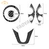 Car Sticker For Benz Smart 453 Fortwo 2016- Carbon Fiber Steering Wheel Decoration Cover Trim Car Accessories