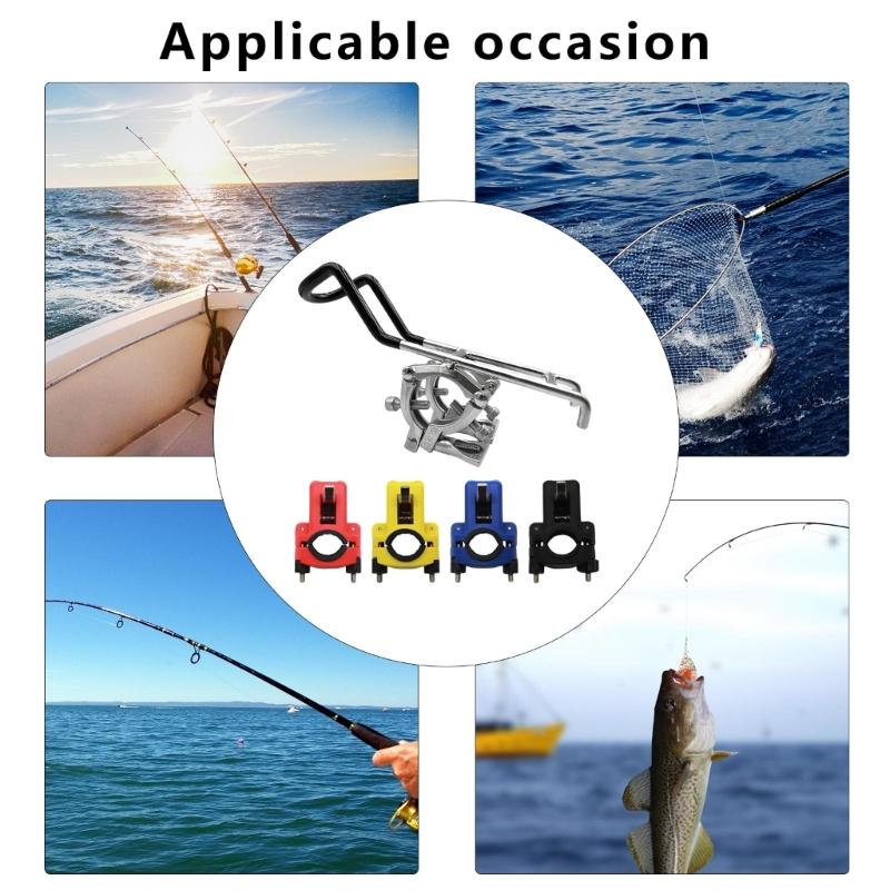 Fishing Rod Boats Clamps Fishing Rod Rack Fishing Rod Bracket Stainless Steel Fishing Rod Holder Fish On Rod for Boats