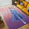 Personalized Name Princess Fantasy Living Room Non-Slip Area Rug Soft Carpet for Bedroom Kids Playroom Sofa,Office Home Decor Doormat