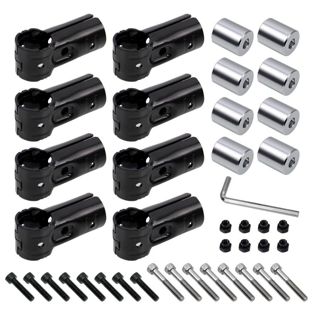 Kiload Aluminum Room Bearing Rod Brackets for Car Roof Carrier Bars, Compatible with NVAN