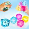 Gel Ice Cube Squishy Toy Slow Rising Squeeze Stress Ball For Kids Adults Adhd Anxiety Office Calming Sensory Fidget Toys