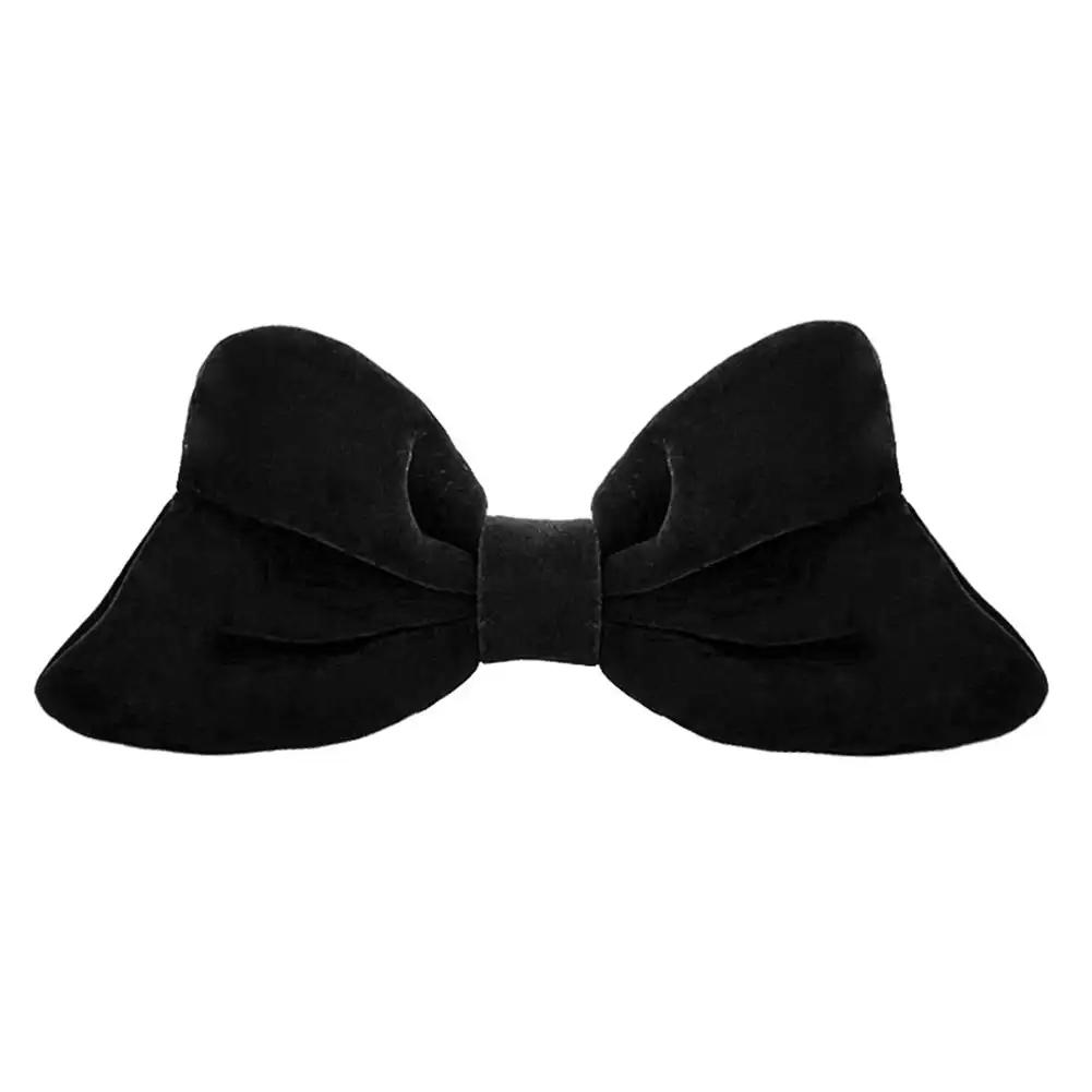 

Милый бант для мотоциклетного шлема, бархатные банты для шлема электровелосипеда, аксессуары, универсальный бант для украшения девушки и женщины чёрный