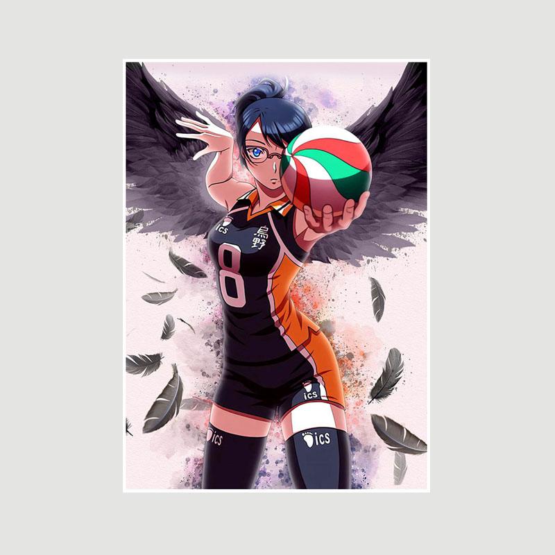 Home Decor Painting Sweet Little Loli Anime Girl Poster Cute Lolita Manga Figure White Paper Posters and Prints Bar Bedroom Decoration Mural