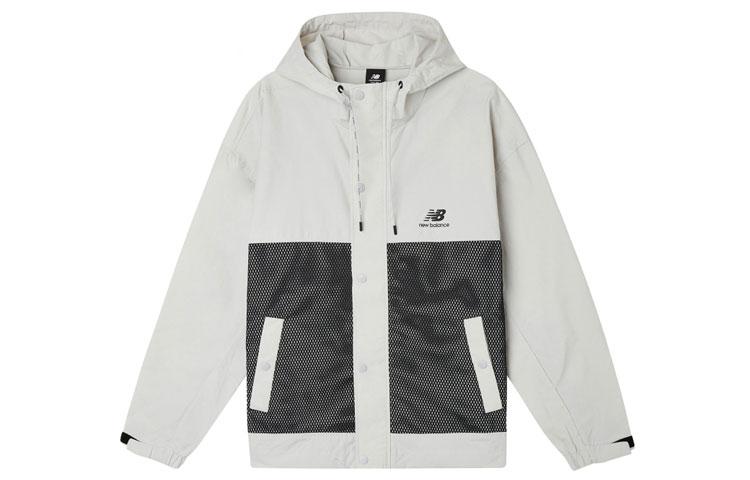 New Balance Jackets Men s Gray Hooded Moderate Other AMJ11332-OGR M