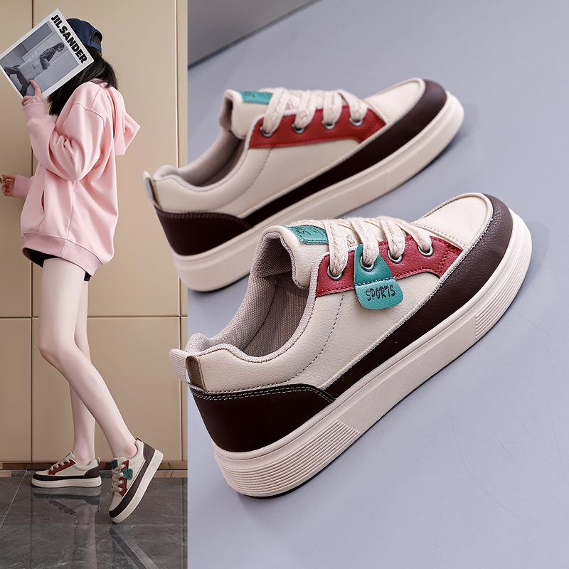 2025 Spring and Autumn New Ins Korean Version Comfortable Little White Shoes Female Students Versatile Sports Shoes Women's Board Shoes KT-276